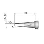 Наконечник JBC C245-122 для пайки выводов и соединений 1,5 х 0,5 мм