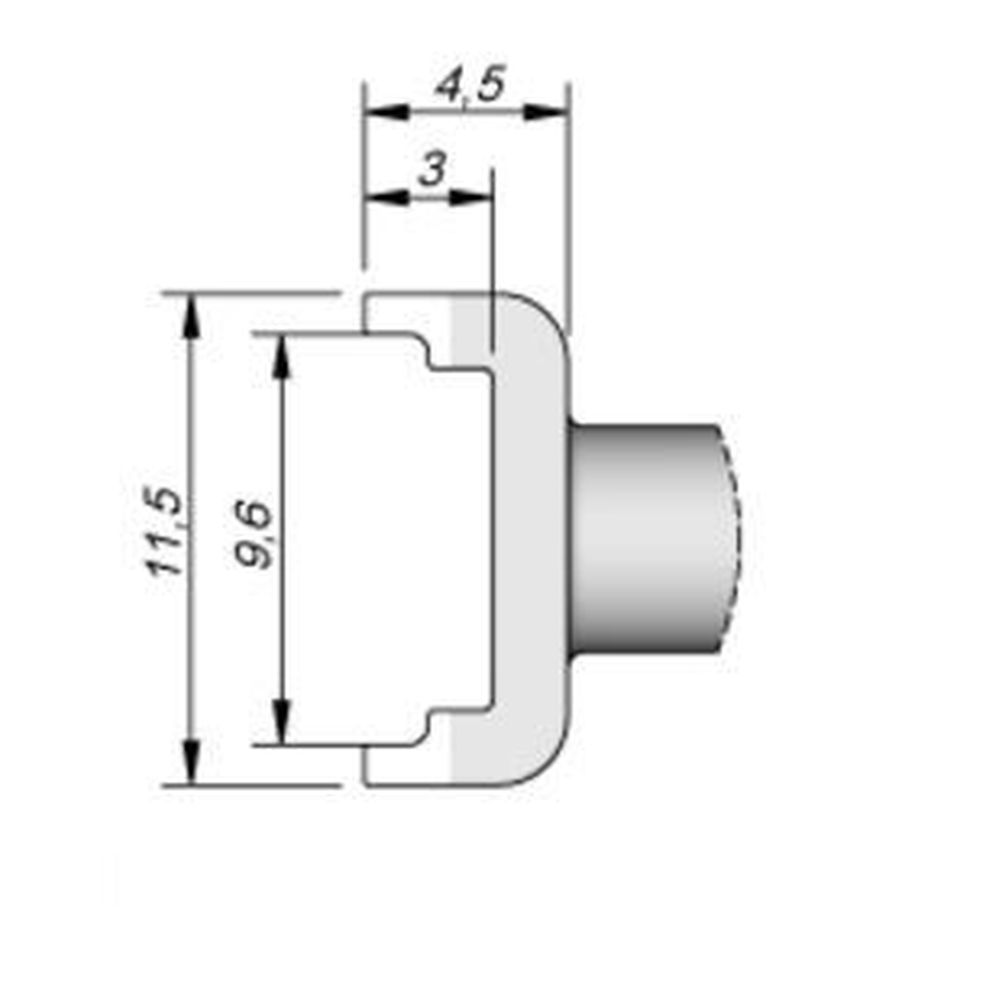 Наконечник JBC C245-304 Tunnel 9,6 x 15,0 мм