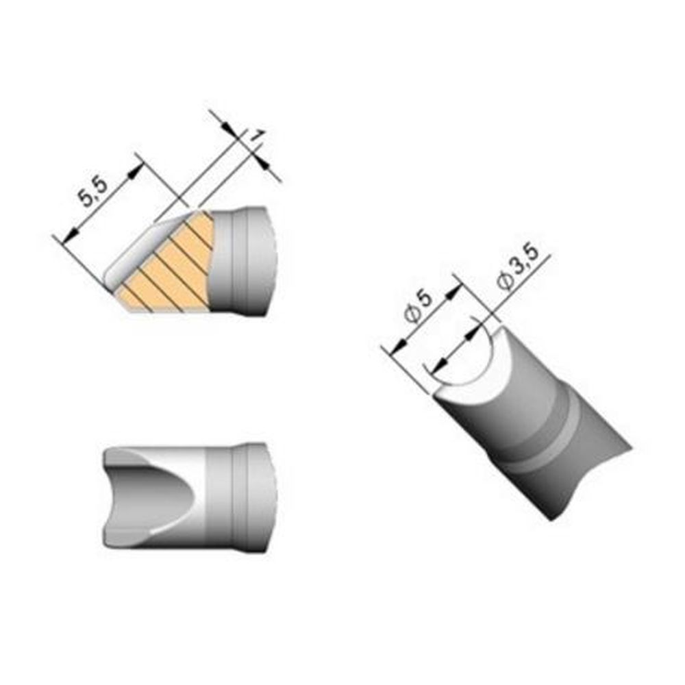 Наконечник JBC C245-760 для пайки кабелей и соединений 3,5 мм