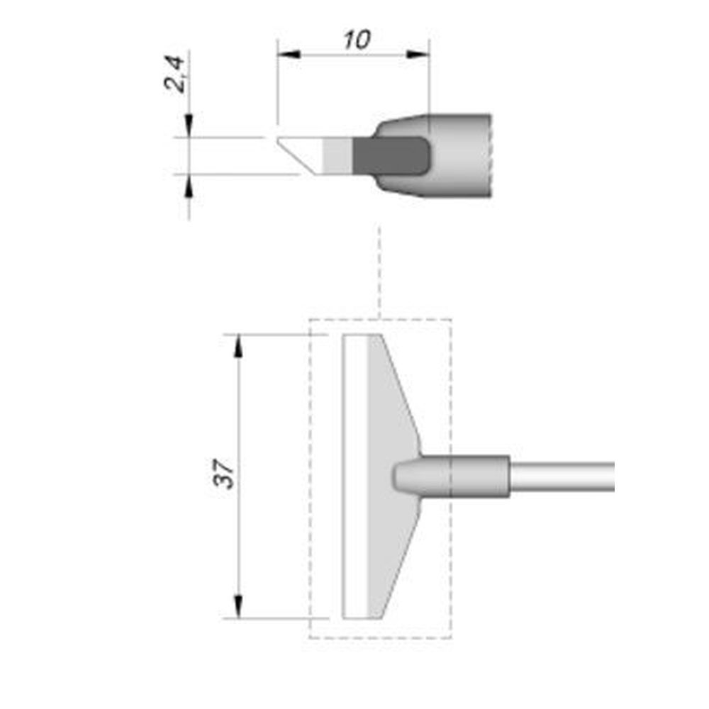 Наконечник JBC C245-776 лопатка 37,0 мм