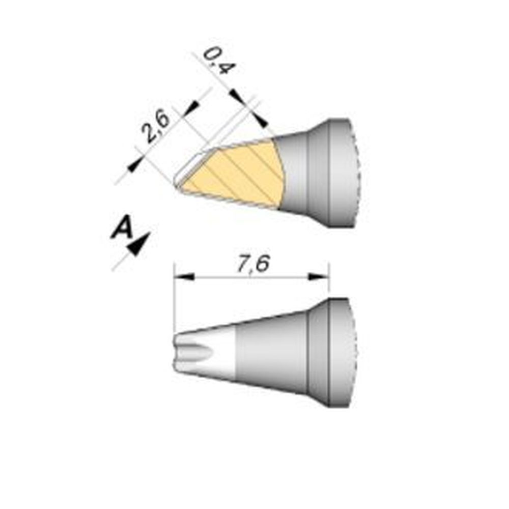 Наконечник JBC C245-790 для пайки кабелей и соединений 0,8 мм