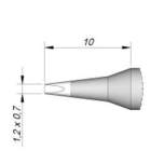 Наконечник JBC C245-806 клиновидный 1,2 х 0,7 мм (удлинённый)