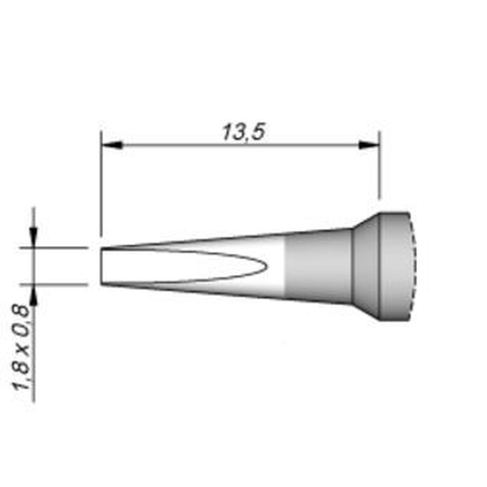 Наконечник JBC C245-944 клиновидный 1,8 х 0,8 мм