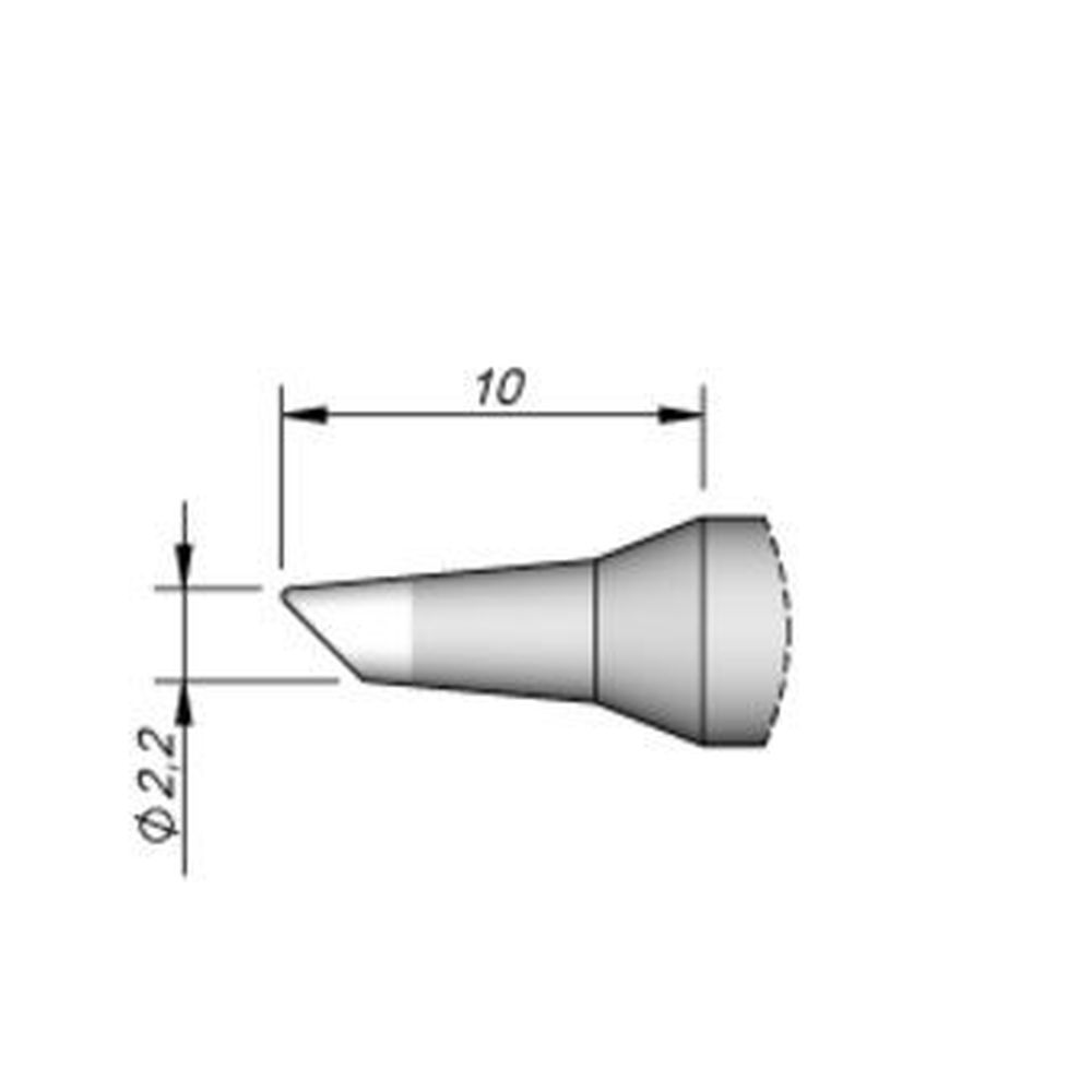 Наконечник JBC C245-945 скошенный 2,2 мм