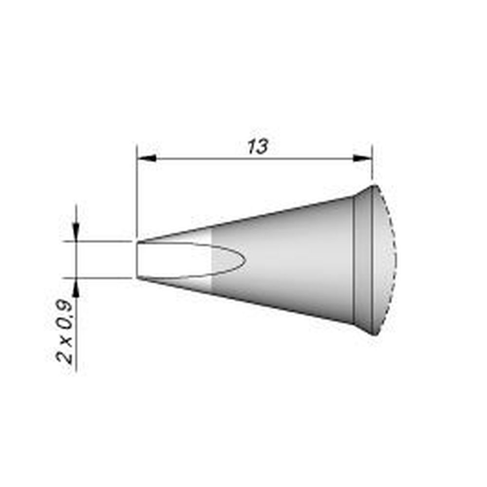 Наконечник JBC C470-013 клиновидный 2,0 х 0,9 мм