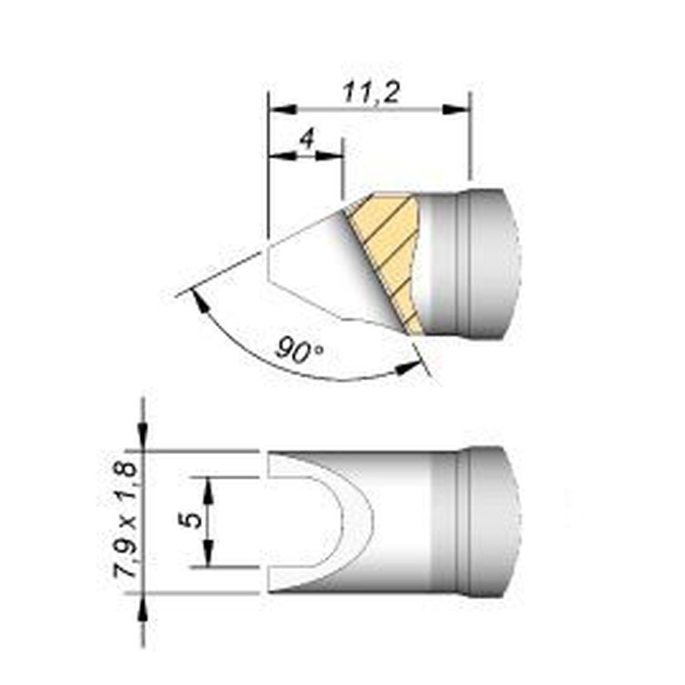 Наконечник JBC C470-030 для пайки кабелей и соединений 5,0 мм
