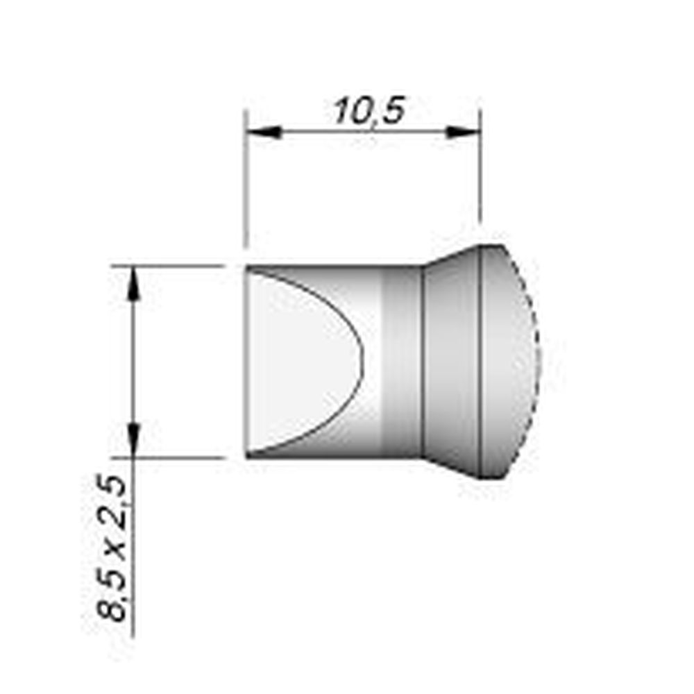Наконечник JBC C470-039 клиновидный 8,5 х 2,5 мм