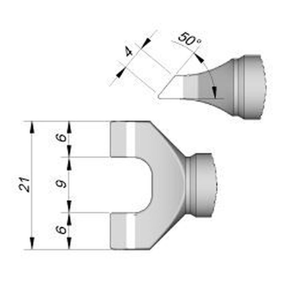 Наконечник JBC C470-051 для пайки разъёмов 21 мм