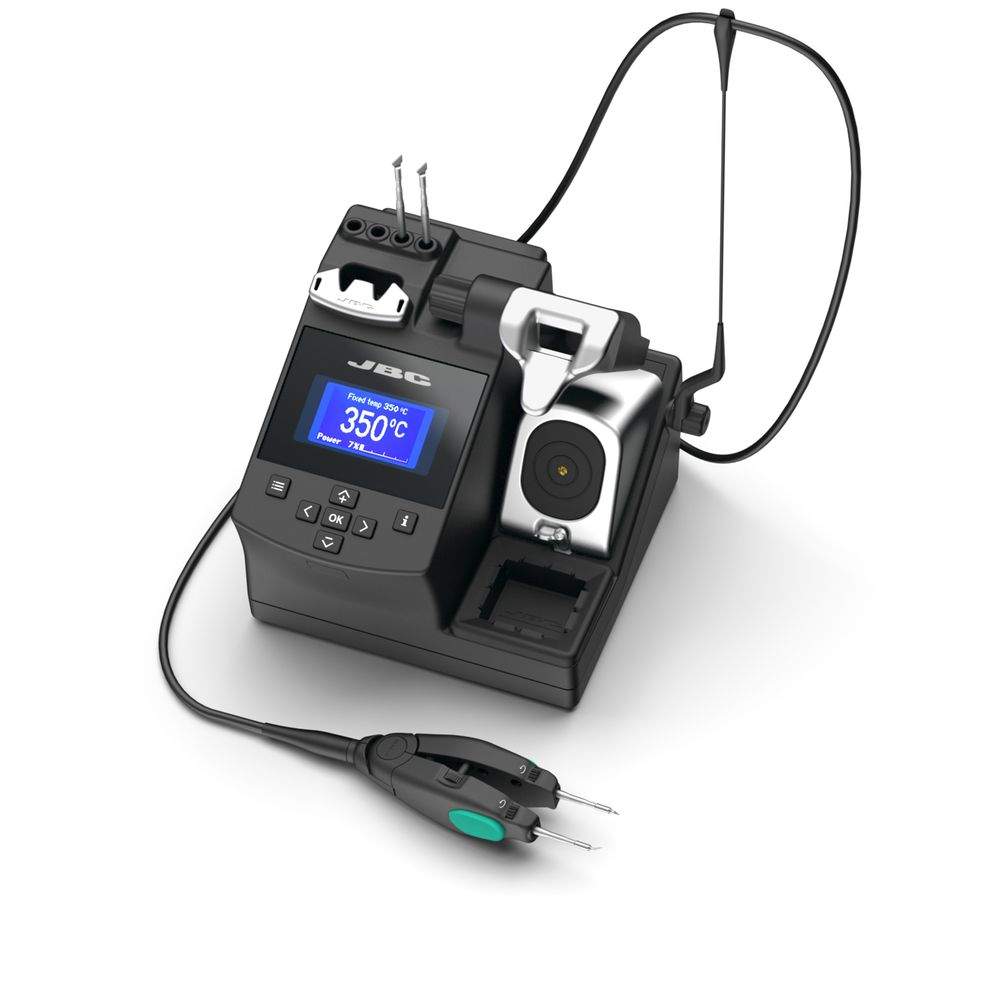 Ремонтная станция JBC CP-2QF с  регулируемым микротермопинцетом AM120-A