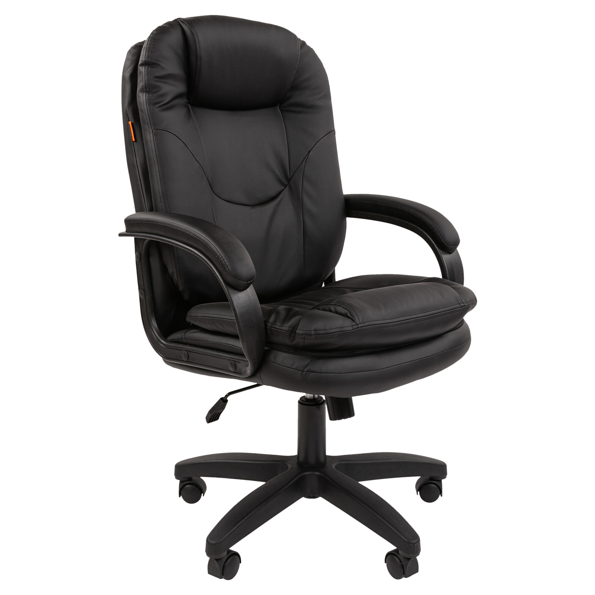 Офисное кресло CHAIRMAN 668 LT, экокожа, черный