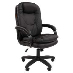 Офисное кресло CHAIRMAN 668 LT, экокожа, черный