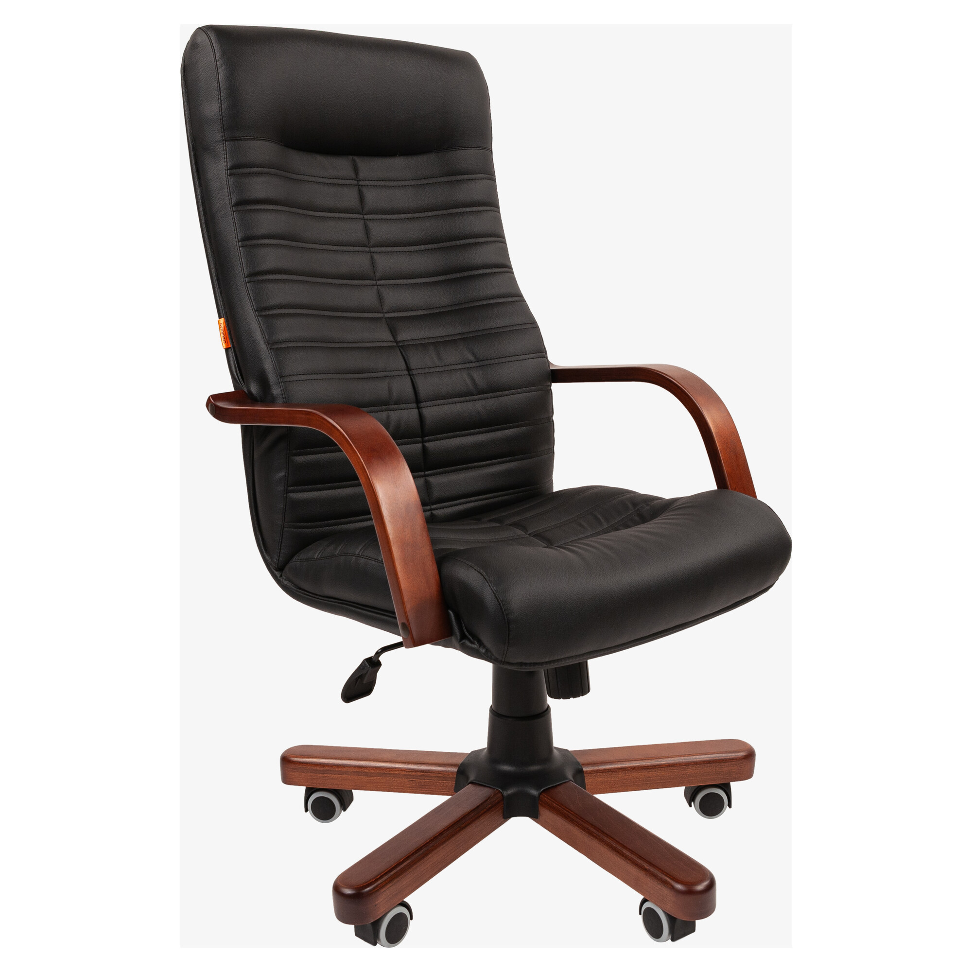 Офисное кресло CHAIRMAN 480 WD, экокожа, черный