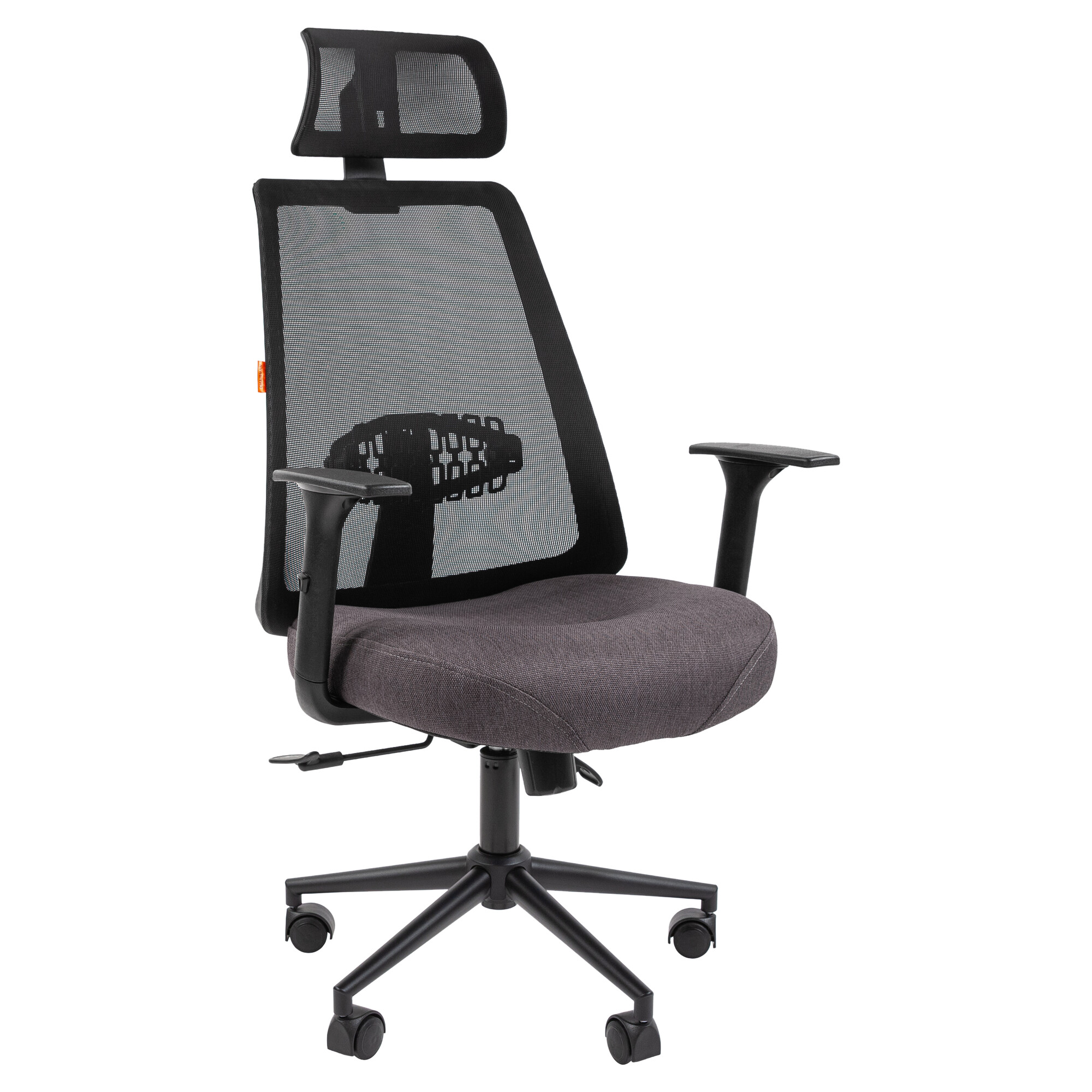 Офисное кресло CHAIRMAN 535Black, Ткань серии SX/ Сетка, черно-серый