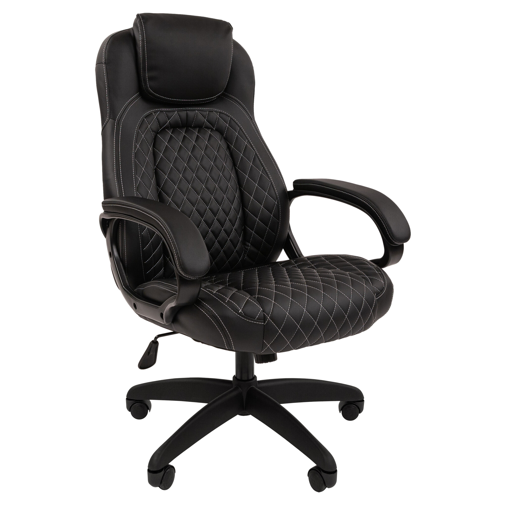 Офисное кресло CHAIRMAN 432, экокожа, черный