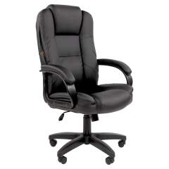 Офисное кресло CHAIRMAN 600LT, экокожа, черный