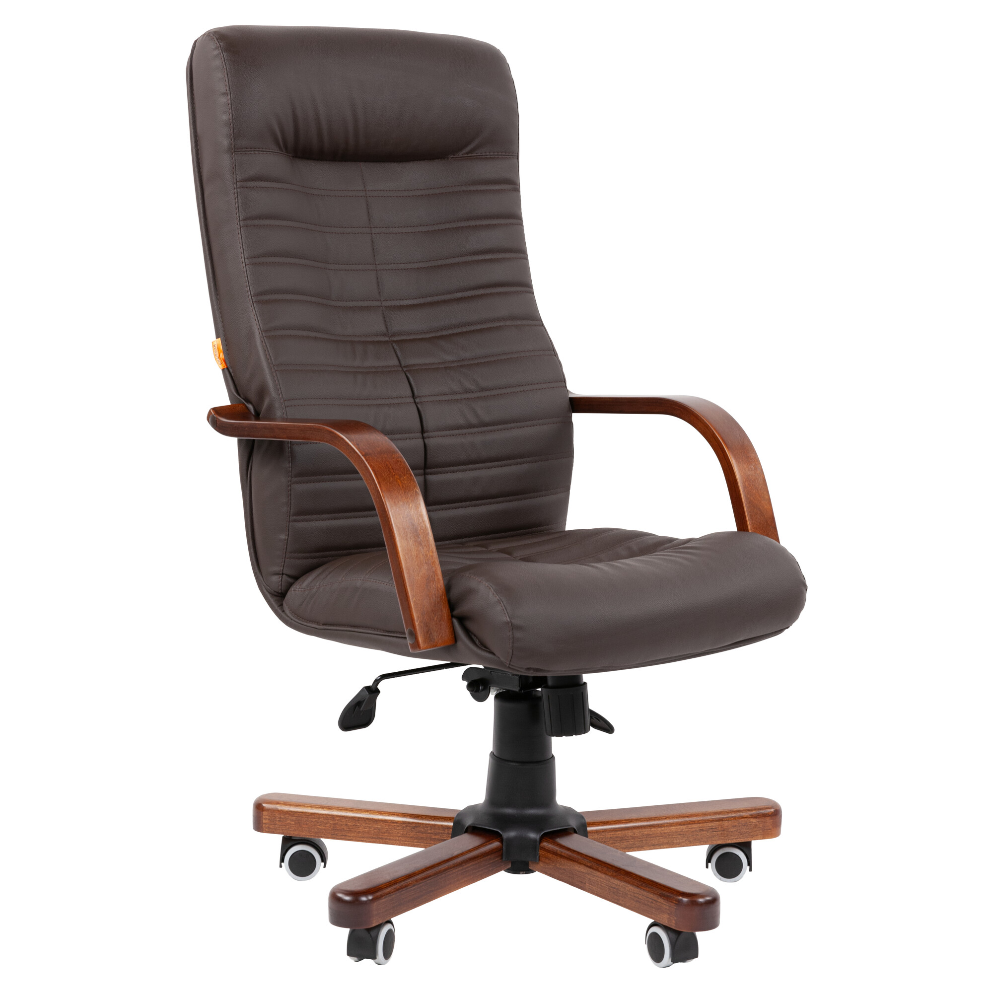 Офисное кресло CHAIRMAN 480 WD, экокожа, коричневый