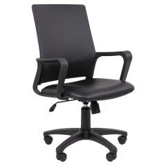 Офисное кресло CHAIRMAN 606 ЭКО, экокожа, черный
