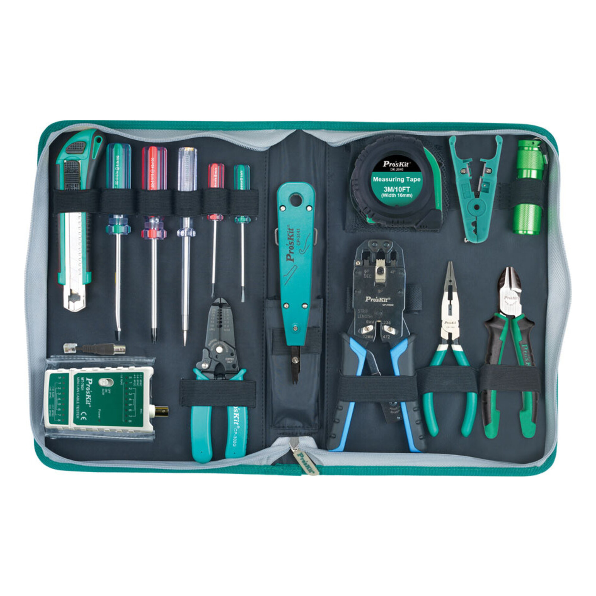 Набор инструментов для обслуживания LAN Pro'sKit PK-4013