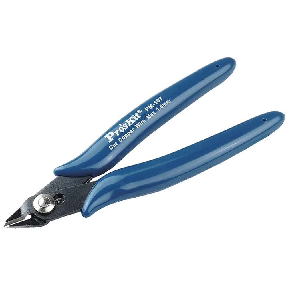 Мини кусачки с возвратной пружиной ProsKit PM-107 (130 мм.)