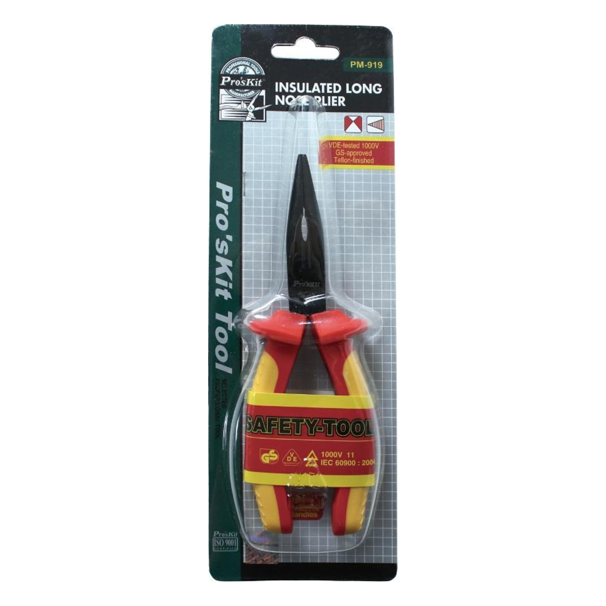 Длинногубцы-кусачки изолированные ProsKit PM-919