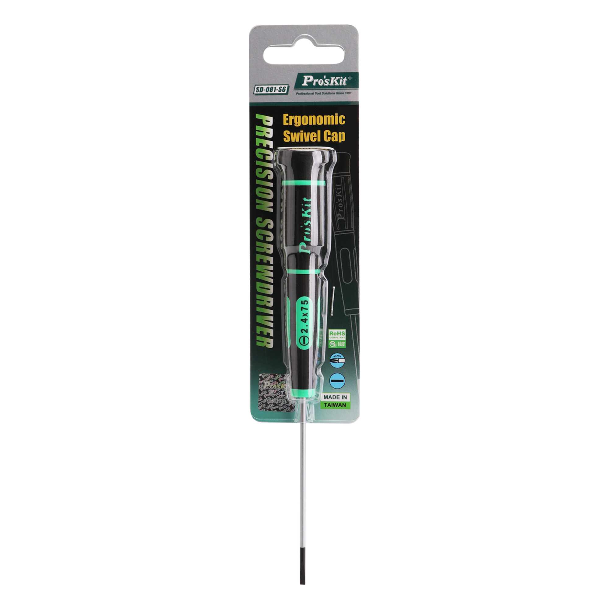 Отвертка прецизионная шлицевая ProsKit SD-081-S7