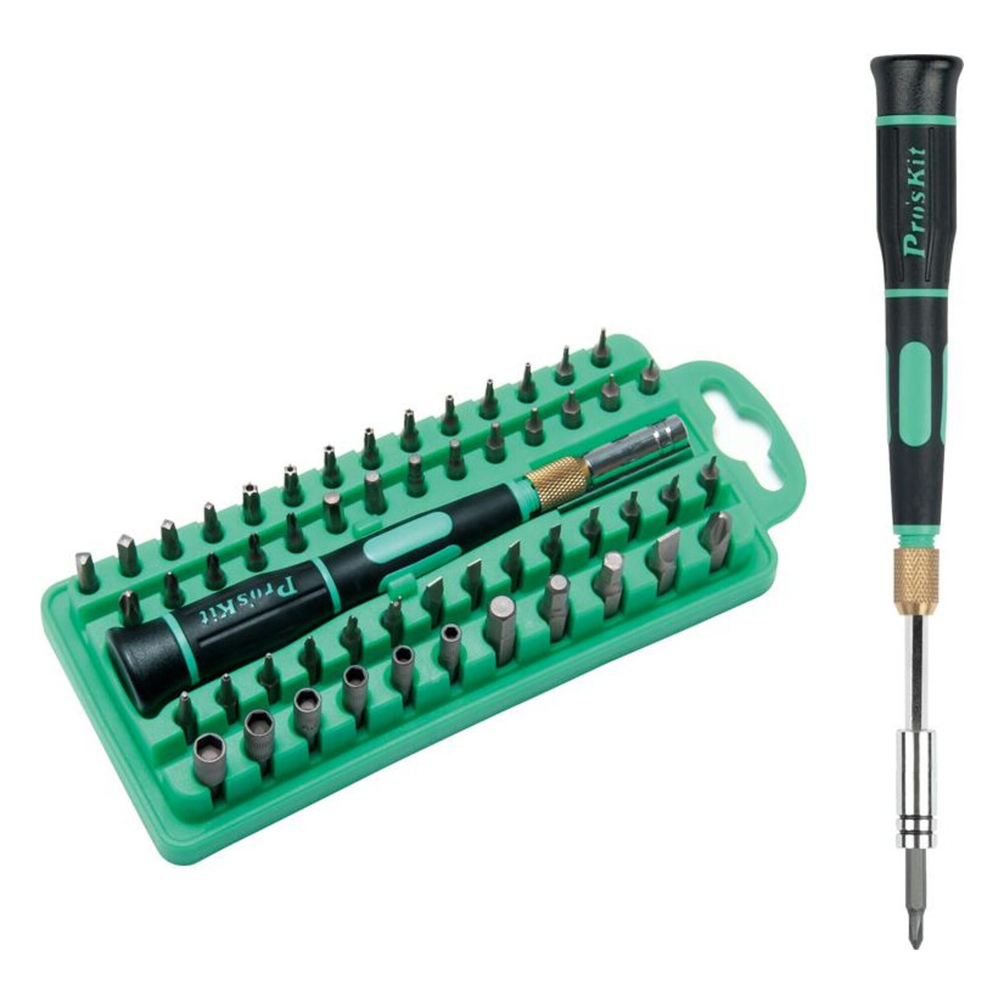 Отвертка в наборе с насадками Pro'sKit SD-9828