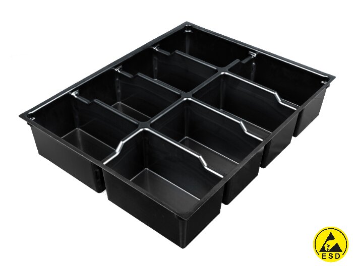 Антистатический вкладыш-треи для ящиков тумб V-02 ESD