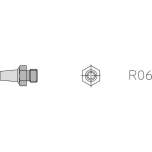 Weller T0058727822. Сопло Weller R06, круглое, 3.0мм, длина 17мм