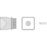 Weller T0058736804N. Сопло Weller NQ40, 4х-сторон., 26.0х26.0мм