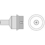 Weller T0058750770N. Сопло Weller NRV07, круглое, с вакуумом, 7.0мм
