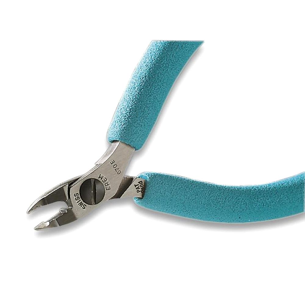 Остроконечные кусачки Erem 670E, прямая укороченная с выемкой головка